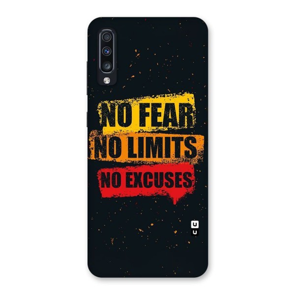 No Fear No Limits Back Case for Galaxy A70