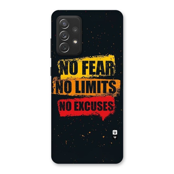 No Fear No Limits Back Case for Galaxy A72