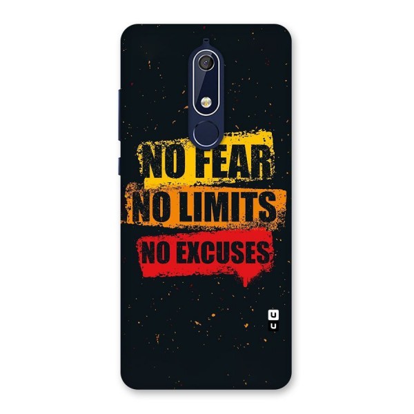 No Fear No Limits Back Case for Nokia 5.1