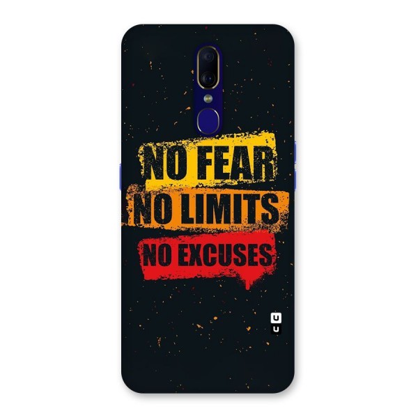 No Fear No Limits Back Case for Oppo F11