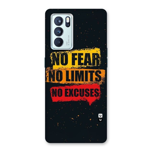 No Fear No Limits Back Case for Oppo Reno6 Pro 5G