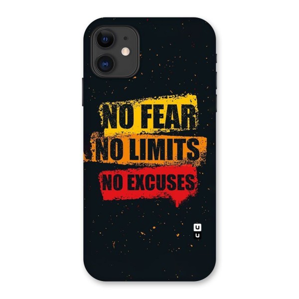 No Fear No Limits Back Case for iPhone 11