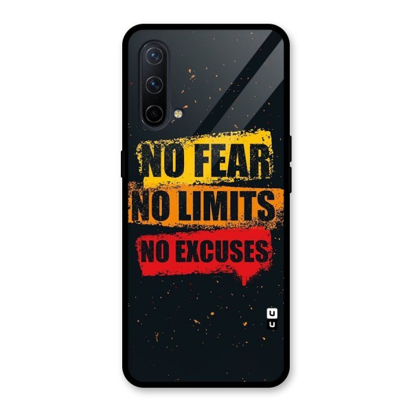 No Fear No Limits Glass Back Case for OnePlus Nord CE 5G