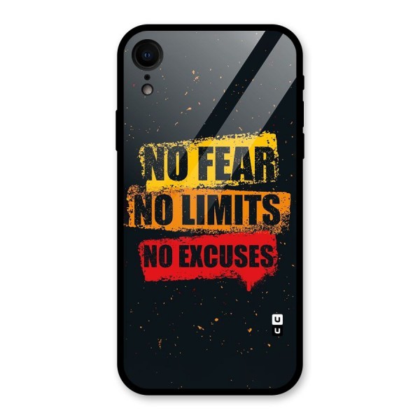 No Fear No Limits Glass Back Case for XR