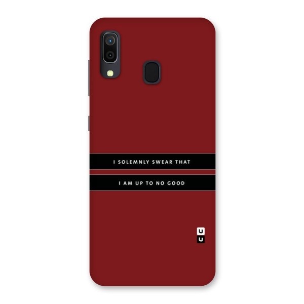 No Good Swear Back Case for Galaxy A20