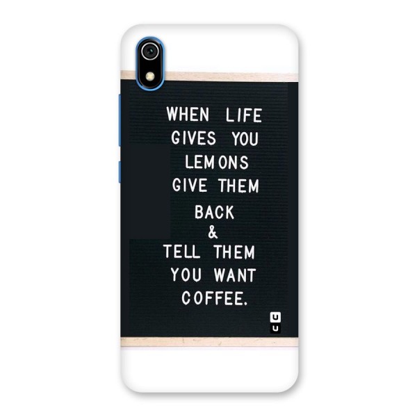 No Lemon Only Coffee Back Case for Redmi 7A