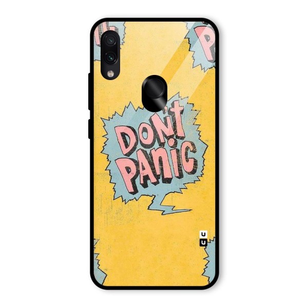 No Panic Glass Back Case for Redmi Note 7