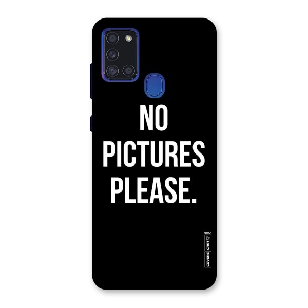 No Pictures Please Back Case for Galaxy A21s