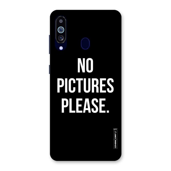 No Pictures Please Back Case for Galaxy A60