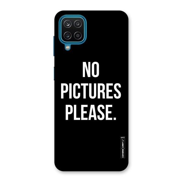 No Pictures Please Back Case for Galaxy F12