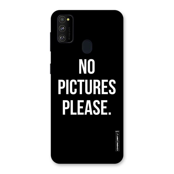 No Pictures Please Back Case for Galaxy M21