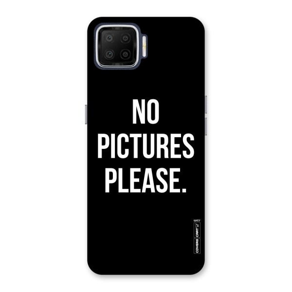 No Pictures Please Back Case for Oppo F17