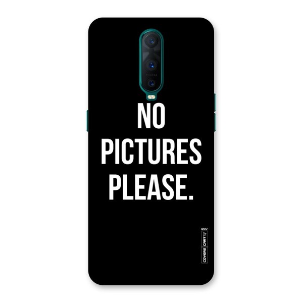 No Pictures Please Back Case for Oppo R17 Pro