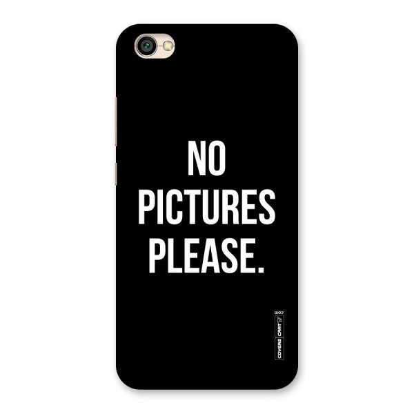 No Pictures Please Back Case for Redmi Y1 Lite