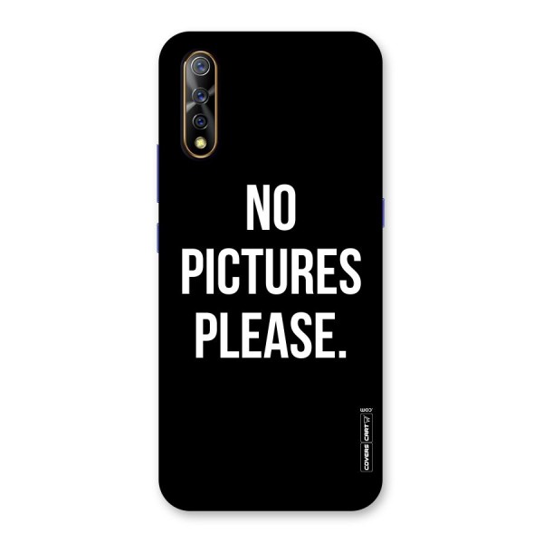 No Pictures Please Back Case for Vivo S1