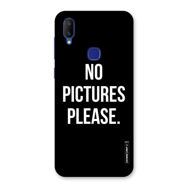 No Pictures Please Back Case for Vivo V11