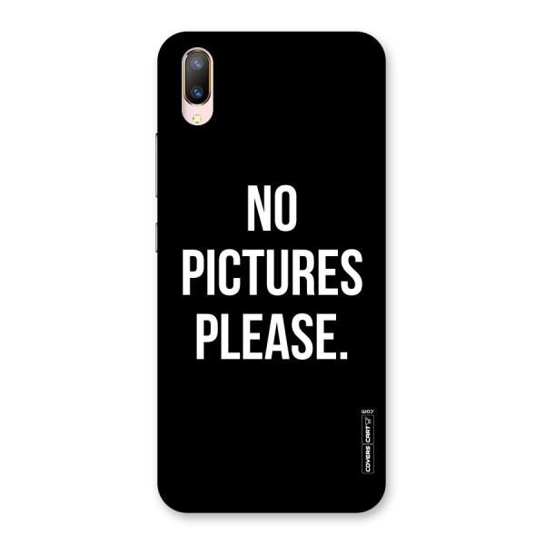 No Pictures Please Back Case for Vivo V11 Pro