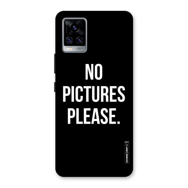 No Pictures Please Back Case for Vivo V20 Pro