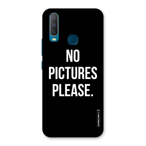 No Pictures Please Back Case for Vivo Y17