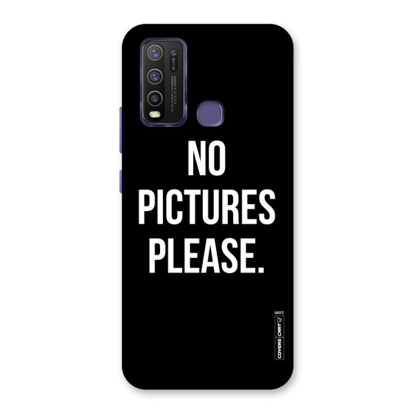 No Pictures Please Back Case for Vivo Y30