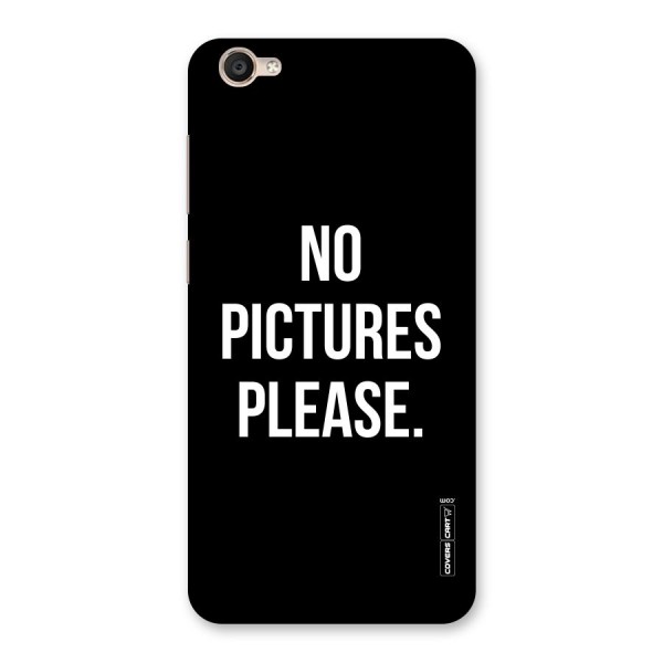 No Pictures Please Back Case for Vivo Y55s