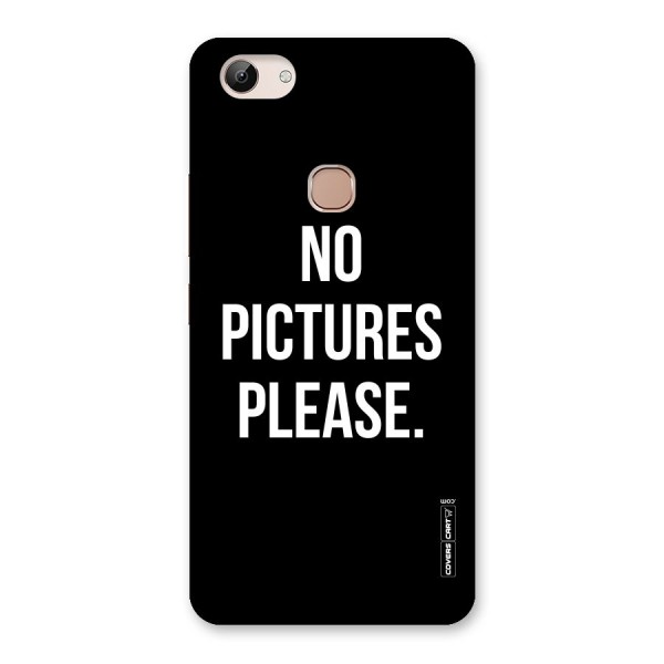 No Pictures Please Back Case for Vivo Y83