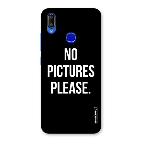 No Pictures Please Back Case for Vivo Y91