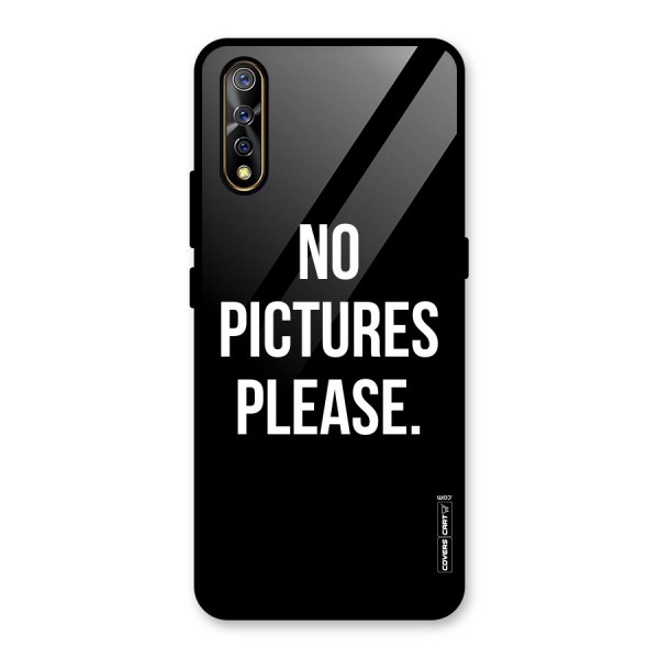 No Pictures Please Glass Back Case for Vivo Z1x