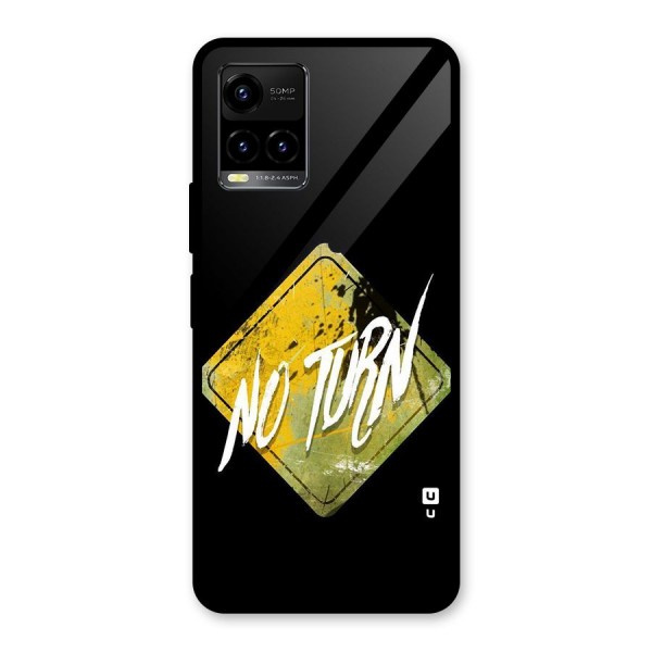 No Turn Glass Back Case for Vivo Y21A