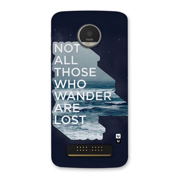 Not Lost Back Case for Moto Z Play