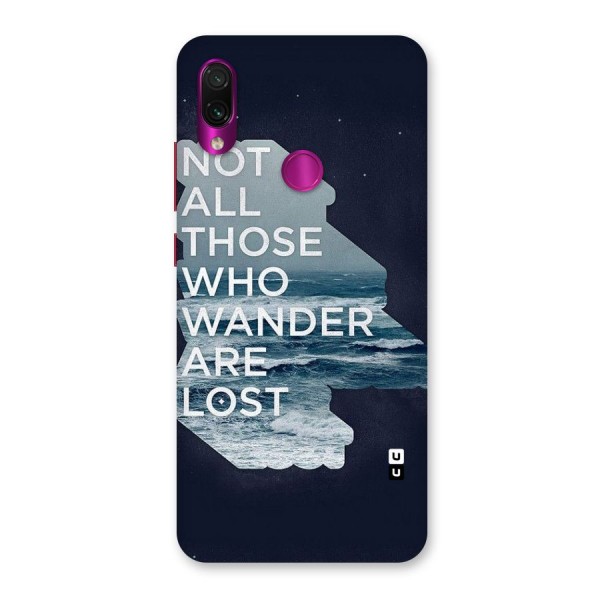 Not Lost Back Case for Redmi Note 7 Pro