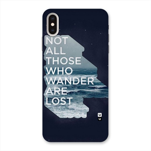 Not Lost Back Case for iPhone XS Max