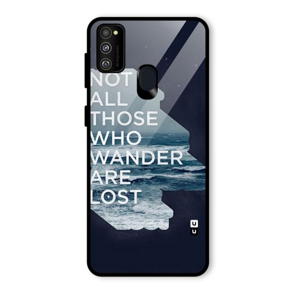 Not Lost Glass Back Case for Galaxy M21