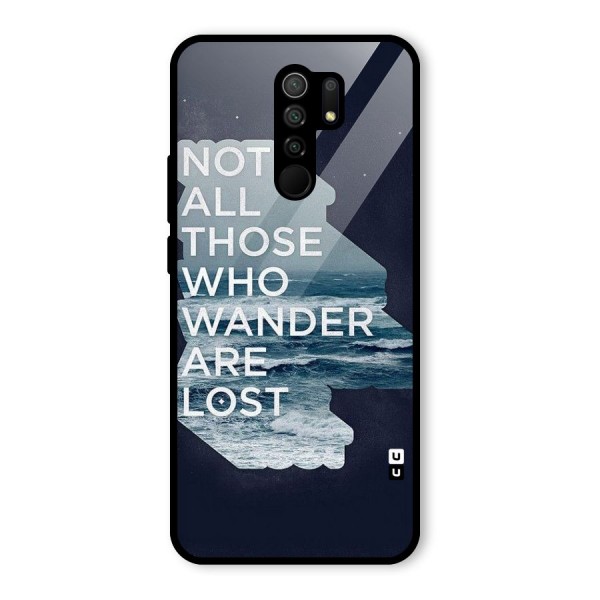 Not Lost Glass Back Case for Redmi 9 Prime