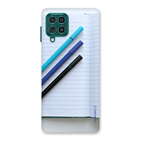 Notebook And Pens Back Case for Galaxy F62