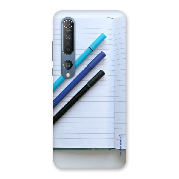 Notebook And Pens Back Case for Mi 10