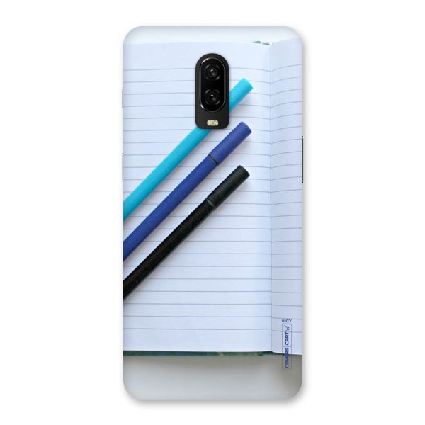 Notebook And Pens Back Case for OnePlus 6T