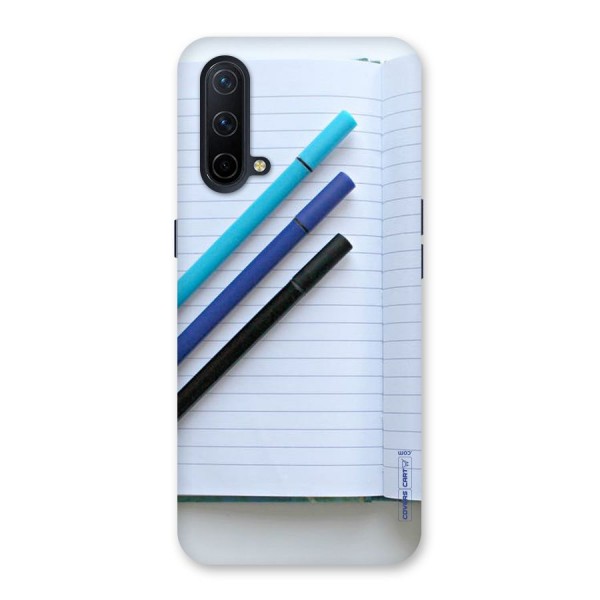 Notebook And Pens Back Case for OnePlus Nord CE 5G