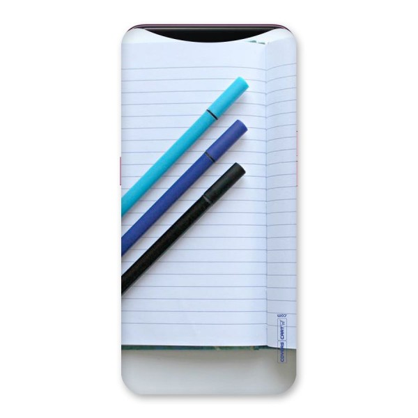 Notebook And Pens Back Case for Oppo Find X