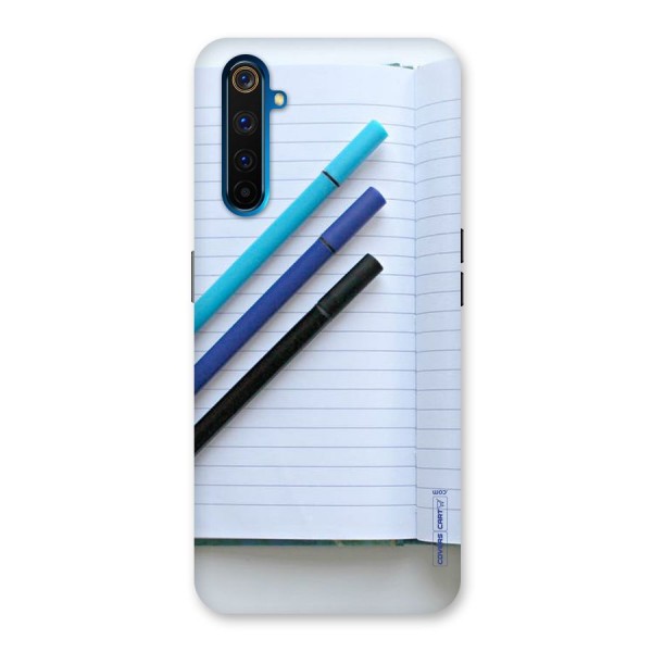 Notebook And Pens Back Case for Realme 6 Pro