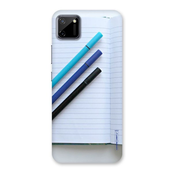 Notebook And Pens Back Case for Realme C11