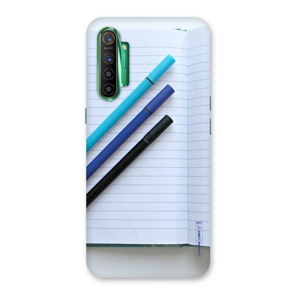 Notebook And Pens Back Case for Realme X2