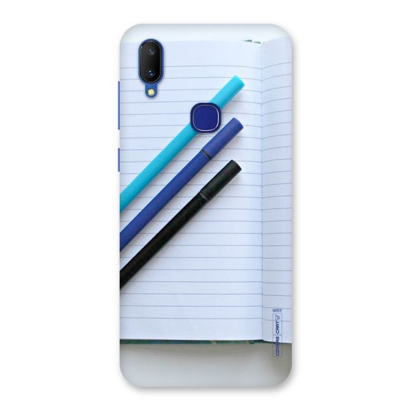 Notebook And Pens Back Case for Vivo V11