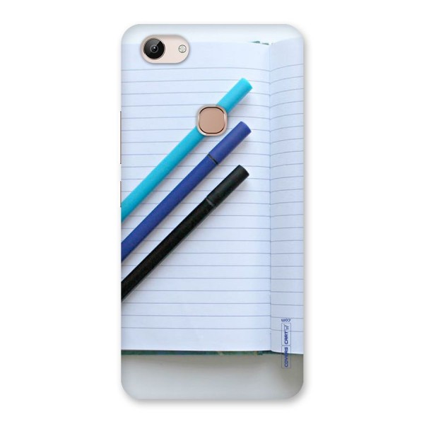 Notebook And Pens Back Case for Vivo Y83