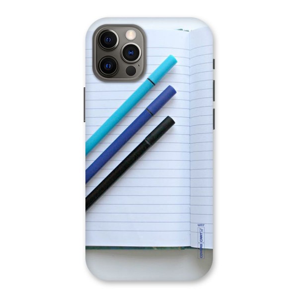 Notebook And Pens Back Case for iPhone 12 Pro