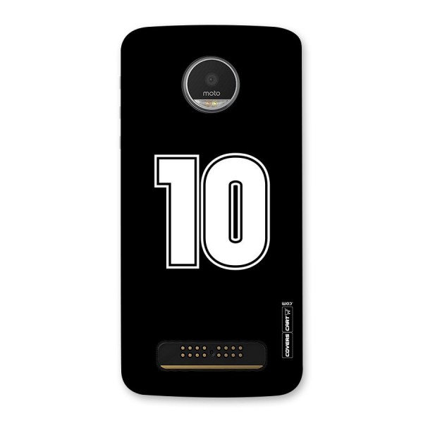 Number 10 Back Case for Moto Z Play