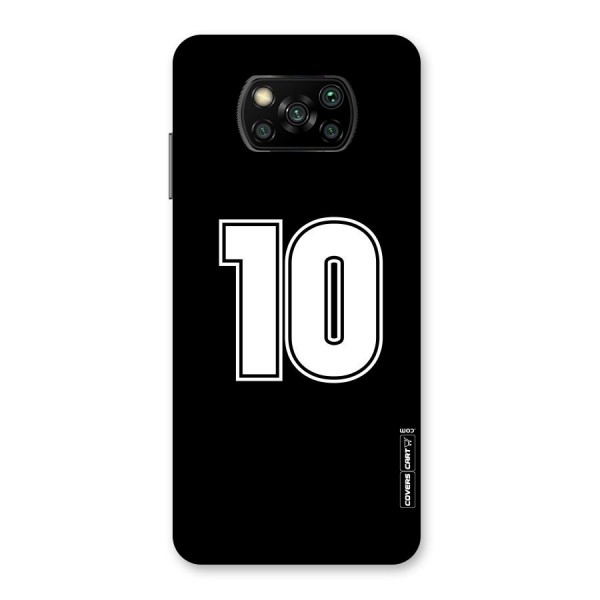 Number 10 Back Case for Poco X3