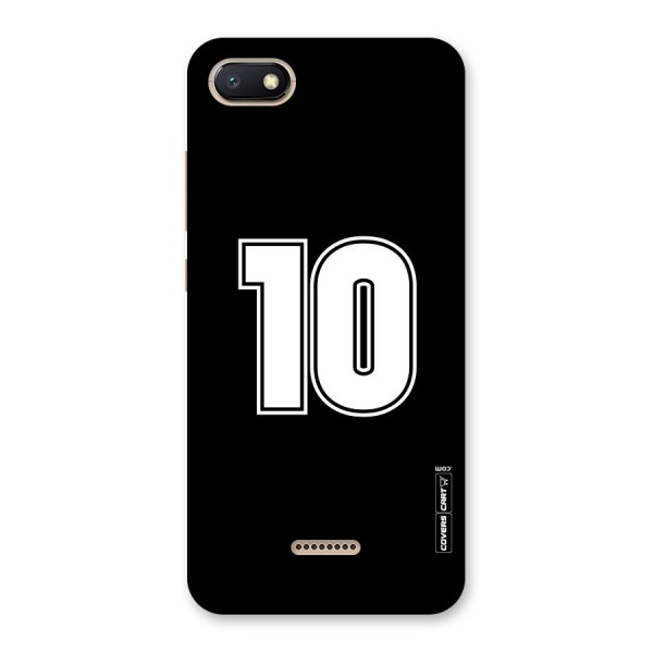 Number 10 Back Case for Redmi 6A