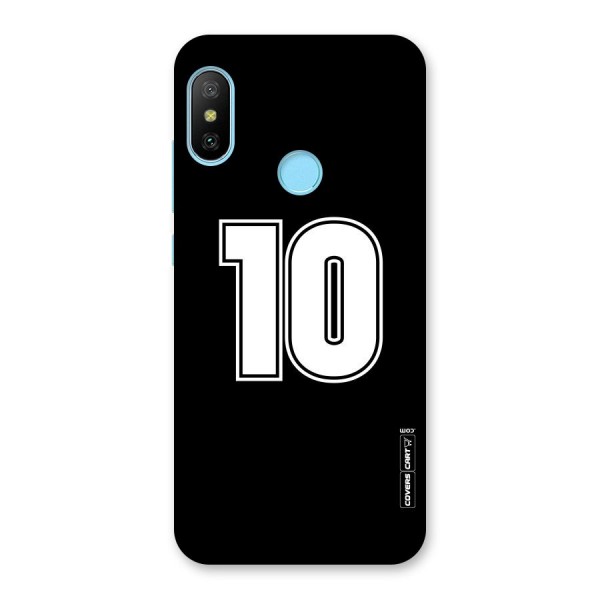 Number 10 Back Case for Redmi 6 Pro