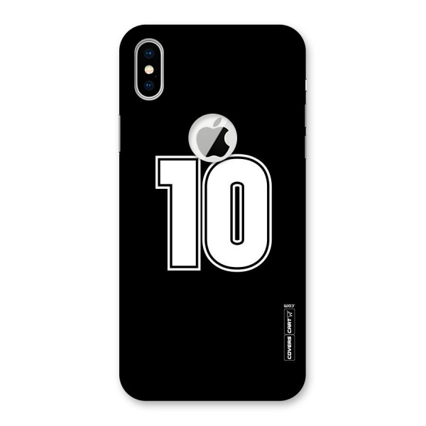 Number 10 Back Case for iPhone XS Logo Cut